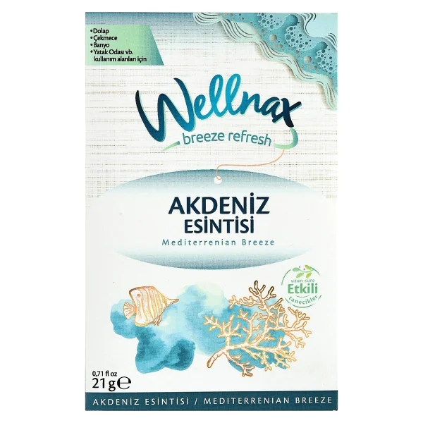 Wellnax Akdeniz Esintisi Dolap ve Çekmece Kokusu 21 gr - Görsel 2