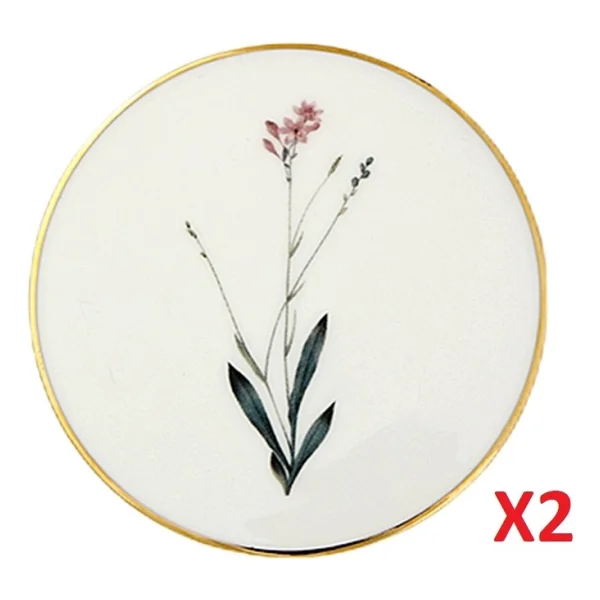 Porland Botanical Desen 2'li Bardak Altlığı 10 cm 04ALM006635 - Görsel 2