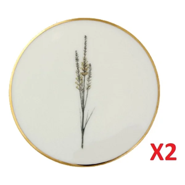 Porland Botanical Desen 2'li Bardak Altlığı 10 cm 04ALM006631 - Görsel 2