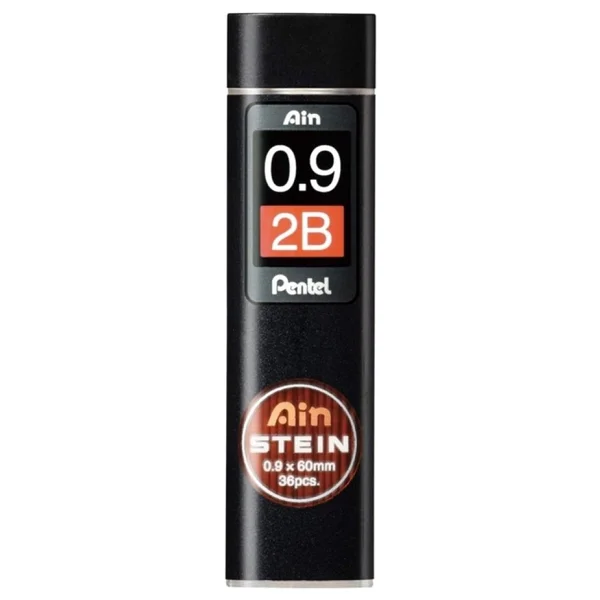 Pentel Ain Stein Min (mekanik Kurşun Kalem Ucu) 0.9 Mm 2b 36'lı Tüp - Görsel 2