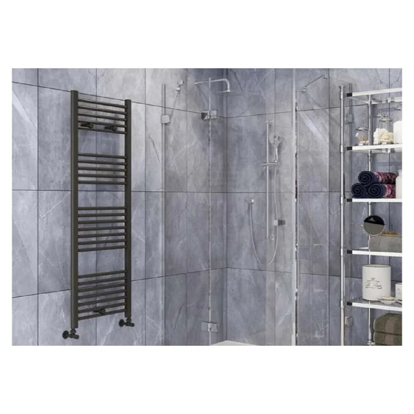 Toprak Havlupan 50/100CM 14 Borulu Antrasit Renk Havlupan Radyatör Banyo Isıtıcı 5 Yıl Garantili - 50 x 100 cm - Görsel 3