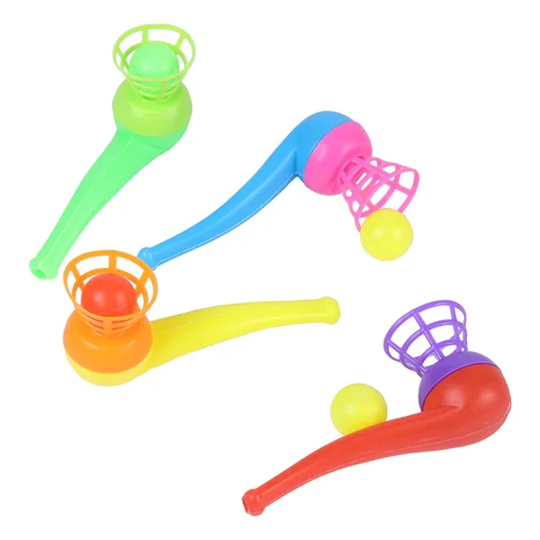 Toyaş 4 Adet Oyuncak Saksafon Popit Pipet Top Üfleme Oyunu Hediyelik Parti Eğlencesi - Görsel 5