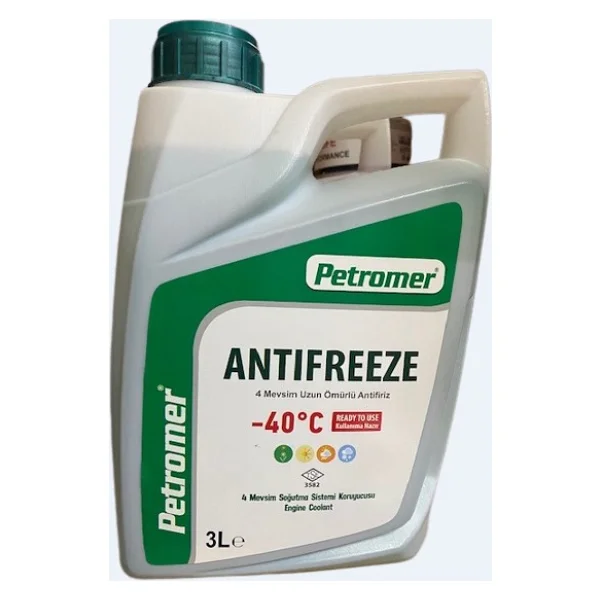 Petromer -40 Derece 3 lt Hazır Yeşil Antifriz - Görsel 2