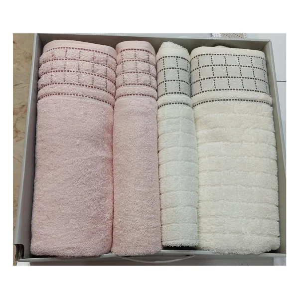 Merinos Modern Line 3 Parça Battaniye Seti - 220 x 240 cm - Pudra - Görsel 5