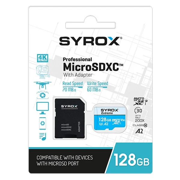 Syrox MC128 Class 10 128 GB Micro SD Kart - Görsel 3