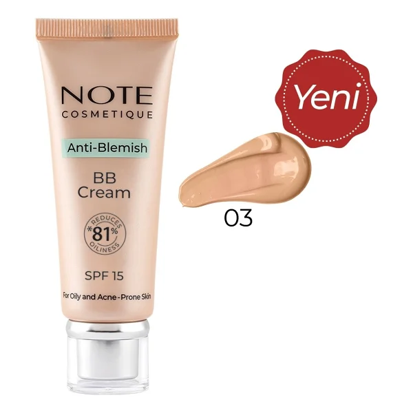 Note Anti-Blemish Akneye Yatkın Ciltler SPF 15 30 ml BB Krem - Görsel 4