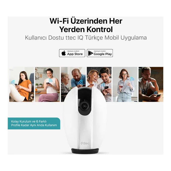 Ttec Wizi Pro 2AGK02 Full HD IP Wi-Fi Güvenlik Kamerası - Görsel 9
