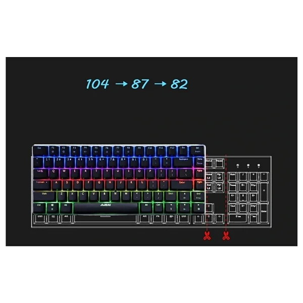 Sarftech T60 Blue Switch Kablolu Mekanik Oyuncu Klavyesi - Görsel 3