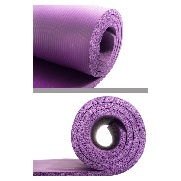 Delta Konfor Zemin 10 mm Taşıma Askılı Pilates Minderi Yoga Matı - Mor - Görsel 2