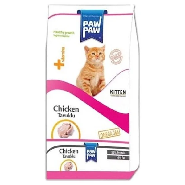 Paw Paw Kitten Tavuk Etli 1 kg Yavru Kedi Maması - Görsel 2