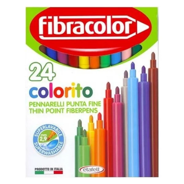 Fibracolor Colorito 24'lü Keçeli Kalem Seti - Görsel 2