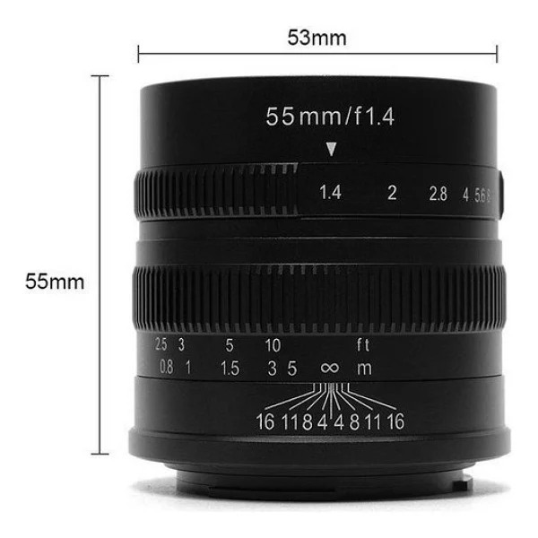 7Artisans MF 55mm f/1.4 Sony Lens - Görsel 4