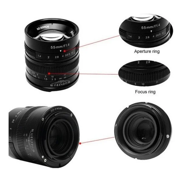 7Artisans MF 55mm f/1.4 Sony Lens - Görsel 5