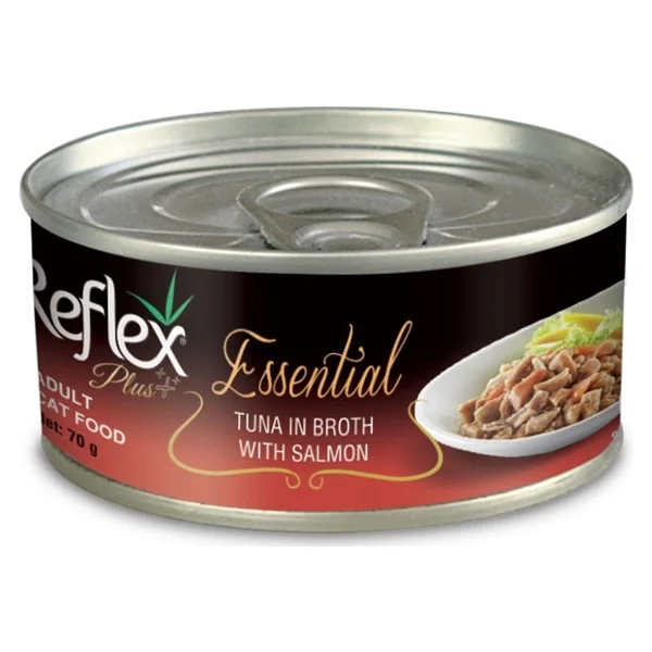 Reflex Plus Essential Ton Balıklı ve Somonlu 70 gr Yetişkin Konserve Kedi Maması - Görsel 6