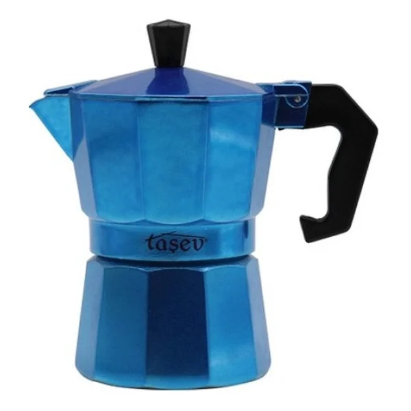 Taşev Piccolo 3 Fincan Mavi Moka Pot - Görsel 2