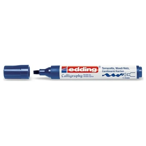 Edding 1455 1-5 mm Bordo Kaligrafi Kalemi - Görsel 7