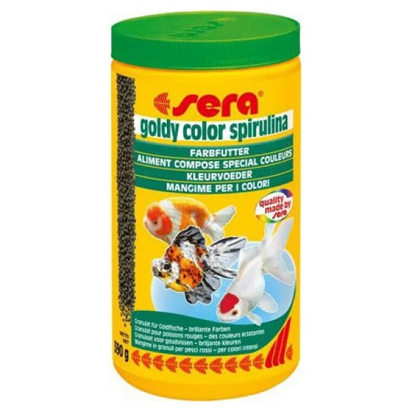 Sera Goldy Color Spirulina Nature 1000 ml Japon Balığı yemi - Görsel 2