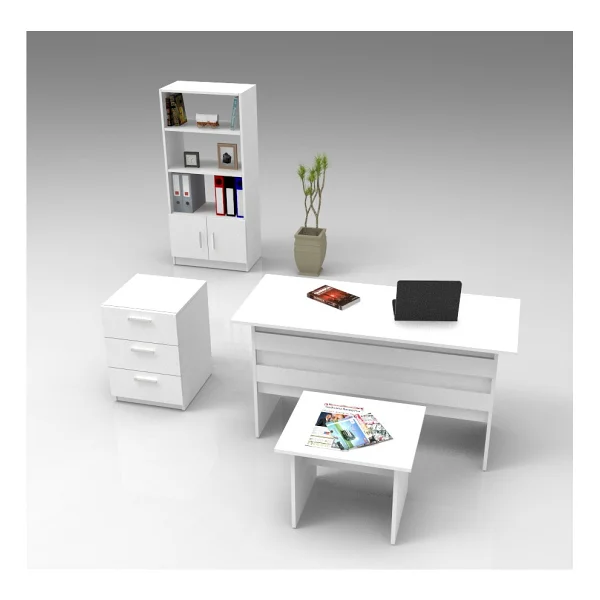 Yurudesign Vario ABCD Ofis Büro Masa Takımı 3 Renk - Beyaz - Görsel 6