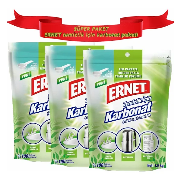 Ernet Temizlik İçin Karbonat 1.5 KG X 3 Adet - Görsel 2