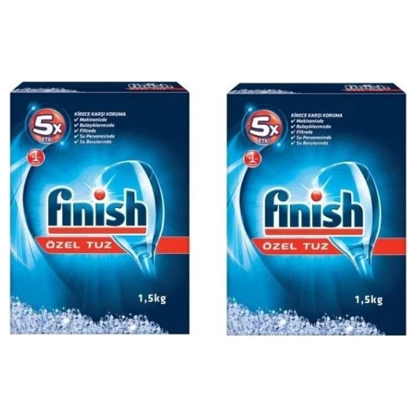 Finish Bulaşık Makinesi Tuzu 1.5 kg 2'li - Görsel 4