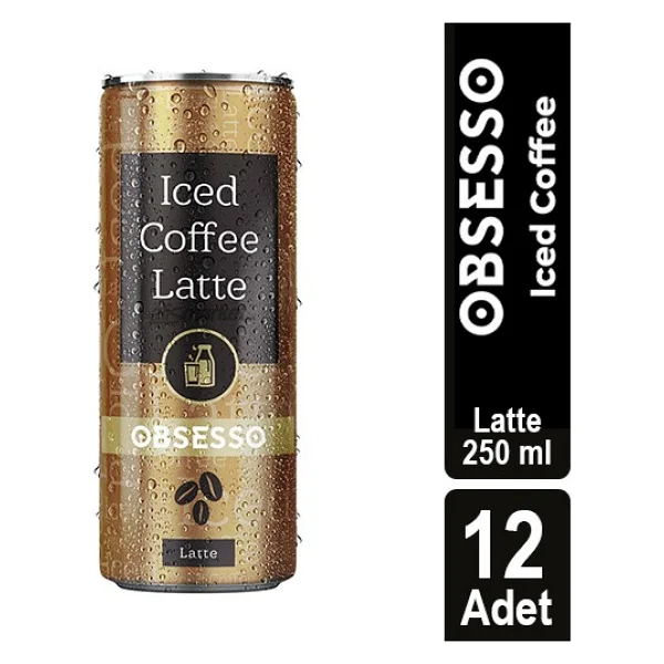 Obsesso Latte Soğuk Kahve 250 ml 12'li - Görsel 5