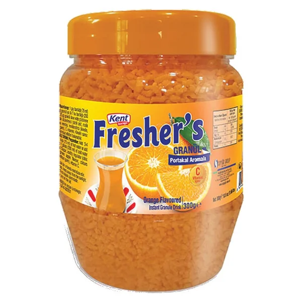 Kent Boringer Fresher's Portakal Aromalı Toz İçecek 300 gr - Görsel 2