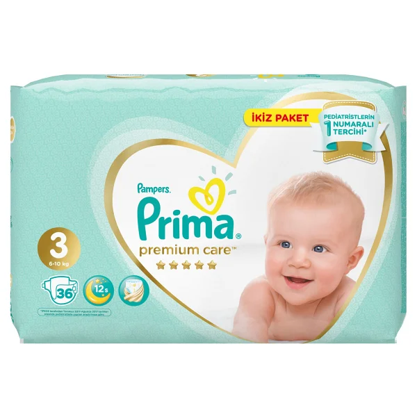 Prima Premium Care 3 Numara Midi 36'lı Bebek Bezi - Görsel 7