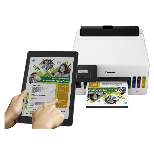 Canon Maxify GX5040 Wi-Fi + Tarayıcı + Fotokopi Renkli Çok Fonksiyonlu Tanklı Mürekkep Püskürtmeli Yazıcı - Görsel 4