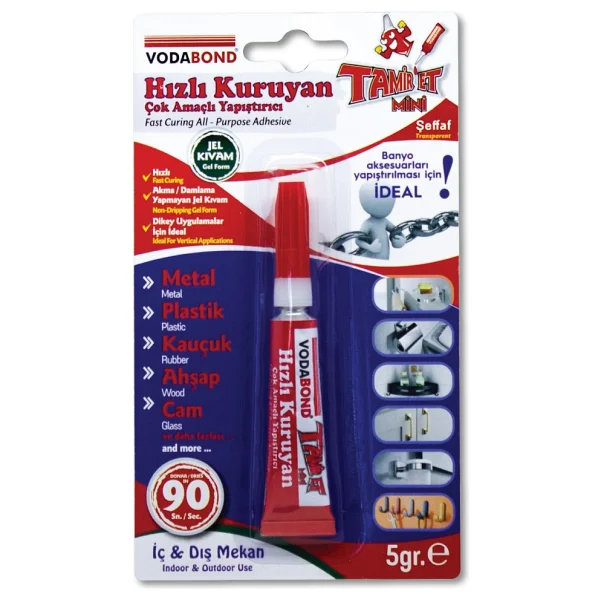 Vodabond Tamir Et Hızlı Kuruyan Çok Amaçlı 20 gr Yapıştırıcı - Görsel 2