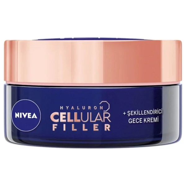 Nivea Hyaluron Cellular Filler + Şekillendirici Yaşlanma Karşıtı Gece Kremi 50 ml - Görsel 2