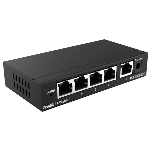 Ruijie Reyee RG-ES205GC 5 Port 10/100/1000 Mbps Gigabit Switch - Görsel 4