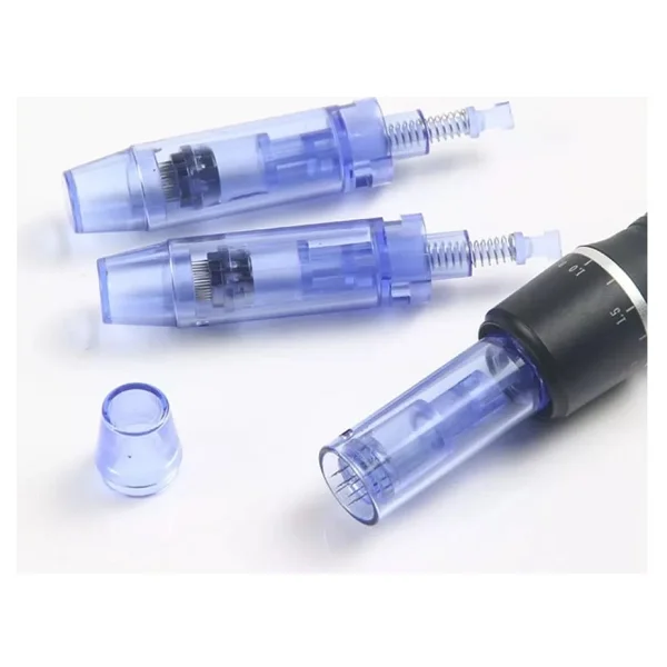5ADET 12 Pin Dermapen Iğne Kartuşu Mavi Soketli - Görsel 3