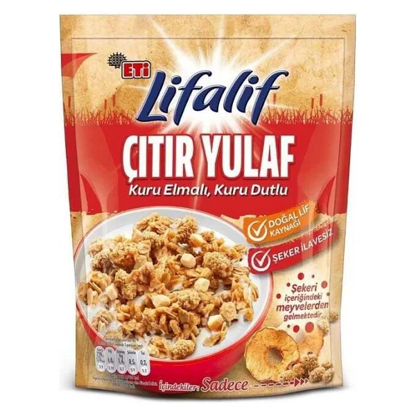 Eti Lifalif Elmalı Dutlu Çıtır Yulaf 200 gr - Görsel 2