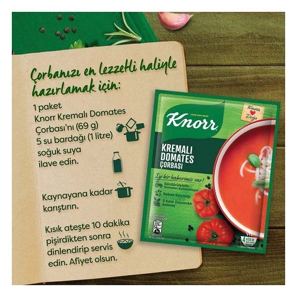 Knorr Kremalı Domates Hazır Çorba 69 gr - Görsel 7