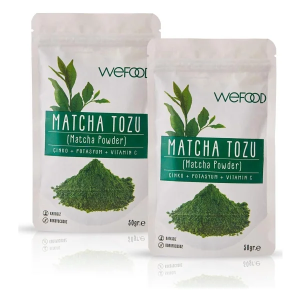 Wefood Matcha Tozu 50 gr 2'li - Görsel 2