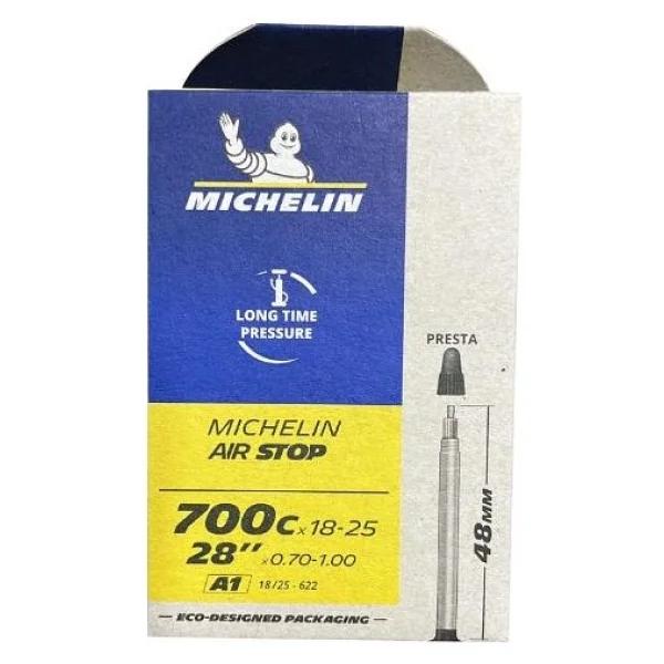 Michelin Air Stop 700x18-25 Presta 48mm Sibop İç Lastik - Görsel 2