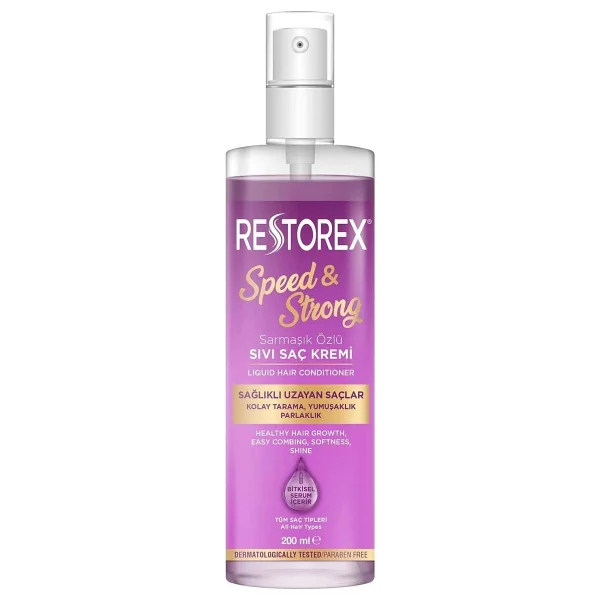 Restorex Speed & Strong Sarmaşık Özlü 200 ml Sıvı Saç Kremi - Görsel 7