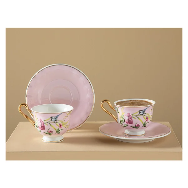 English Home Vanilla New Bone China Açık Gri 2 Kişilik Kahve Fincan Takımı - Görsel 10