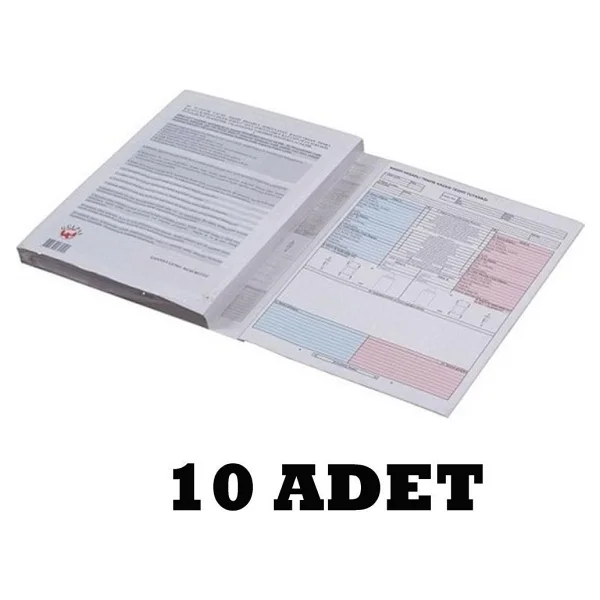 Gıpta Gülpaş Kaza Tespit Tutanağı 10'lu Pratik Kullanım ve Taşınabilir Boyutlar ile - Görsel 3