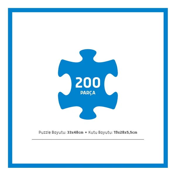 Blue Focus Kule Köprüsü Boyanabilir 200 Parça Puzzle BF388 - Görsel 3