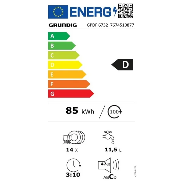 Grundig GPDF 6732 6 Programlı Bulaşık Makinesi - Görsel 4