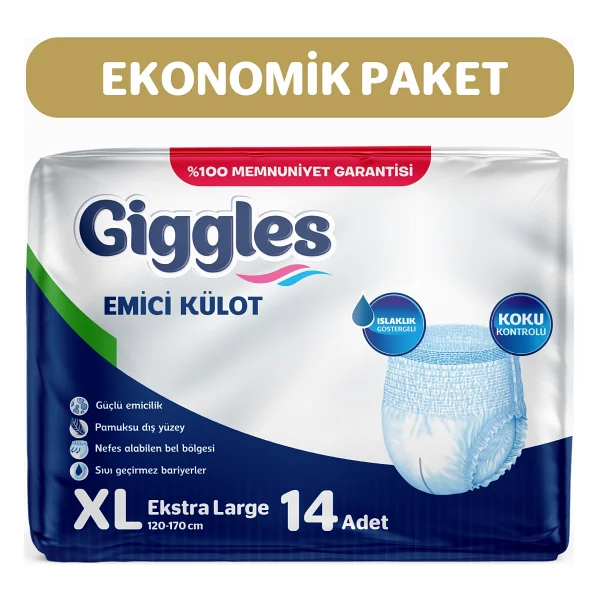 Giggles Emici Külot Ekstra Büyük Boy XL 7'li 2 Adet Hasta Bezi - Görsel 4