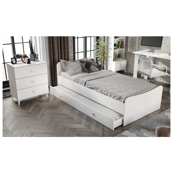 KZNMOB HOME Selen Çocuk Odası Takımı Beyaz - 5 Parçalı Tamamı 1. Kalite Mdf - Görsel 2