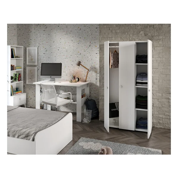 KZNMOB HOME Selen Çocuk Odası Takımı Beyaz - 5 Parçalı Tamamı 1. Kalite Mdf - Görsel 4
