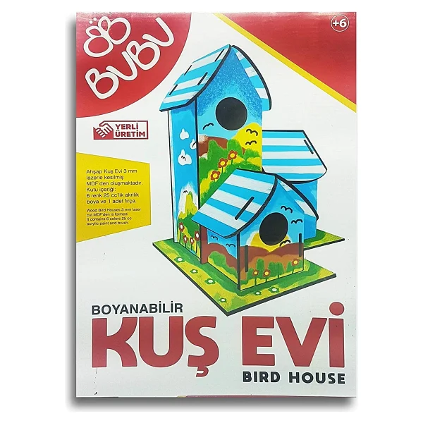 Bubu Boyanabilir Kuş Evi - Görsel 3