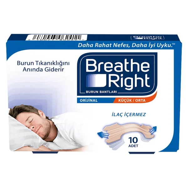 Breathe Right Şeffaf Küçük-Orta Boy 10'lu Burun Bandı - Görsel 2
