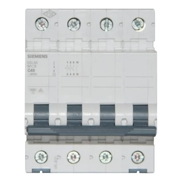 Siemens 5Sl6640 7Ya 40A 3 N 5Sl Classic Anahtarlı Otomatik Sigorta 6Ka C Tipi Yavaş Karakterli - Görsel 4