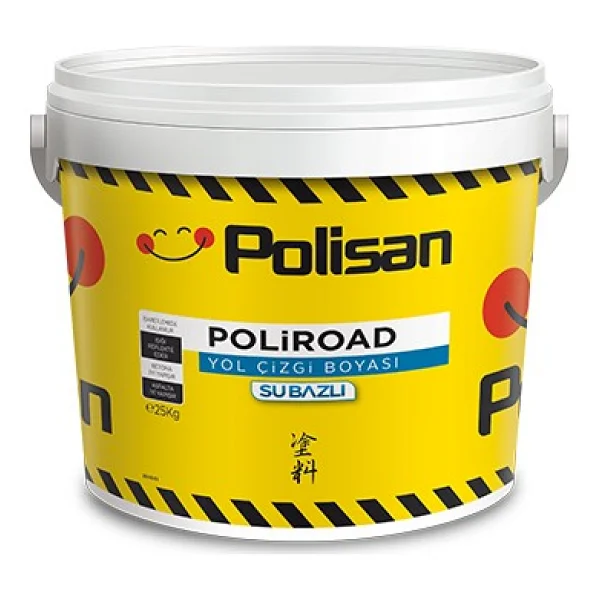 Polisan Poliroad Su Bazlı 2.5 lt Yol Çizgi Boyası - Görsel 2