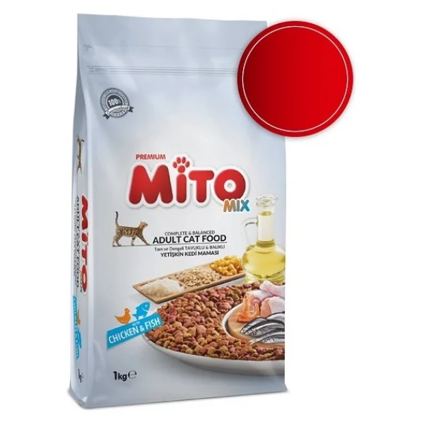 Mito Tavuklu ve Sebzeli Renkli Taneli 1 kg Yetişkin Kedi Maması - Görsel 2