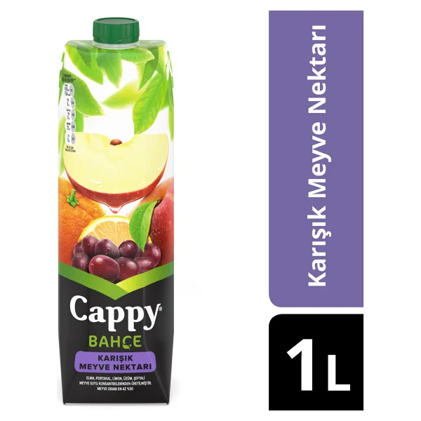 Cappy Bahçe Karışık Meyve Nektarı 1 lt - Görsel 5